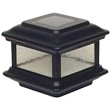 Buy Colonial Black Solar Powered Outdoor 4x4 Post Light by Universal Lighting and Decor