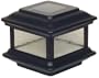 Colonial Black Solar Powered Outdoor 4x4 Post Light