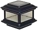 Colonial Black Solar Powered Outdoor 4x4 Post Light