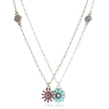 Lucky Brand Floral Best Friend Necklace