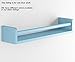 Children's Wall Shelf Wood 17.5 Inch Multi-use Bookcase Toy Game Storage Display Organizer Ships Fully Assembled (Light Blue)
