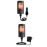 Essential Kit for the Sony Ericsson w960i - includes Car and Wall Charger with Rapid Charge Technology - Gomadic Brand w/ TipExchange Technology
