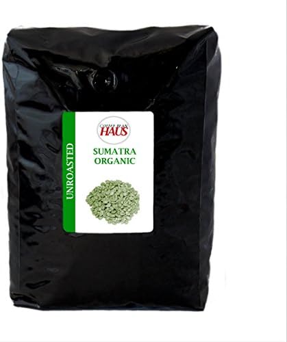 Sumatra Organic Unroasted Green Coffee Beans 5 lb by Coffee Bean Haus