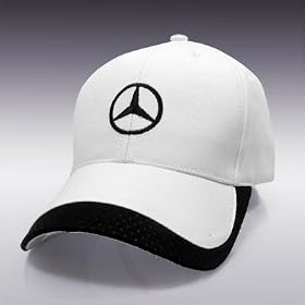 Mercedes-Benz Black & White Men's Twill Cap