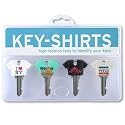 Fred Key Shirts Identifiers for your Keys, Set of 4 State Travel Tees