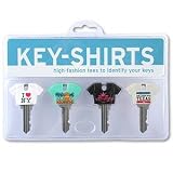 Fred Key Shirts Identifiers for your Keys, Set of 4 State Travel Tees