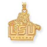 14k Gold Collegiate Louisiana State LSU Tigers Charm