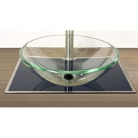 New Tempered Glass Vessel Sink Vanity Bathroom Bath Sink Premium Quality