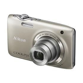 Nikon Coolpix S3100 Digital Camera - Silver (14MP, 5x Wide Optical Zoom) 2.7 inch LCD