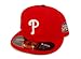 New Era Philadelphia Phillies 2009 World Series MLB On-Field Performance Fitted Hat Cap - Red, 1/2