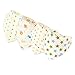 Baby Bandana Bibs By Little Cheeky (set of 4) Pure Cotton-Absorbent-Unisex-Adjustable-with non-metal Snaps