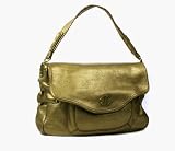 Just Cavalli by Roberto Cavalli Gold Leather Large Handbag