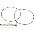 Leather Cord Necklaces Black 16" 2Pcs
