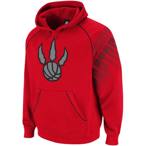 adidas Toronto Raptors Red Hoops Pullover Hoodie Sweatshirt (X-Large)