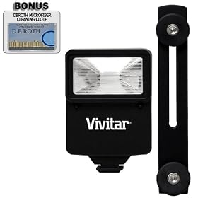 Vivitar Digital Slave Flash " Enhance Photos, Colors & Saturation " For The Canon Powershot SX120, SX20 Digital Cameras