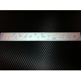 1 Pair of Mazdaspeed Racing Decal Sticker (New) White Size 9''x 0.8'' by click2go
