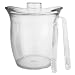 Zak Designs Clear 3-1/2-Quart Flare Ice Bucket with Lid and Tongs