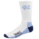 North Carolina Tar Heels Men's White (506) 10-13 Tube Socks