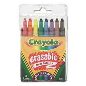 Crayola Erasable Twistables 8-Count by CRAYOLA LLC FORMERLY BINNEY & SMITH