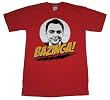 The Big Bang Theory Sheldon Bazinga! Men's T-shirt, Red