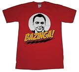 The Big Bang Theory Sheldon Bazinga! Men's T-shirt, Red