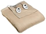 Sunbeam Imperial Nights ComfortSet Digital Controller Heated Electric King Blanket, Linen