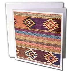 Danita Delimont - New Mexico - New Mexico, Madrid. Woven rug - US32 BJA0046 - Jaynes Gallery - Greeting Cards-6 Greeting Cards with envelopes On Sale