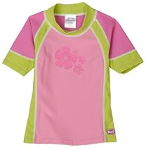 Baby Banz 3/4 Sleeve Rash Shirt, Pink/Green