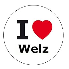 I love Welz Aufkleber - 10 cm Durchmesser