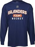 New York Islanders -Navy- Center Ice RBK Practice Long Sleeve T-Shirt