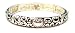 Second Glance Designs Silvertone Swirls and Hearts Stretch Link Bracelet