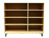 IMAGE OF A+ Childsupply 4 Shelf/Cubby unit with Casters