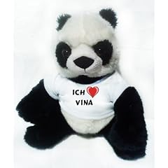 Pl�scher Panda mit Ich liebe Vina
