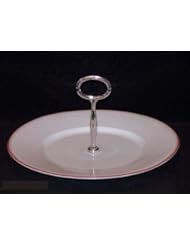 Dansk Tapestries Damask Red Hostess Tray