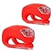 Lxnoap 2Pcs LED Clip-On Silicon Band Bicycle Lights 3 Flashing Modes Red