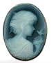 Romantica, Agate Stone Cameo Pin Pendant 14k Gold