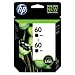 Hewlett Packard CZ071FN140 Hp 60 Black Twin Pack Us Hp 60 Black Ink Cartridge Twin Pack