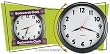 Backwards Wall Clock Novelty Gag Joke Office Decor