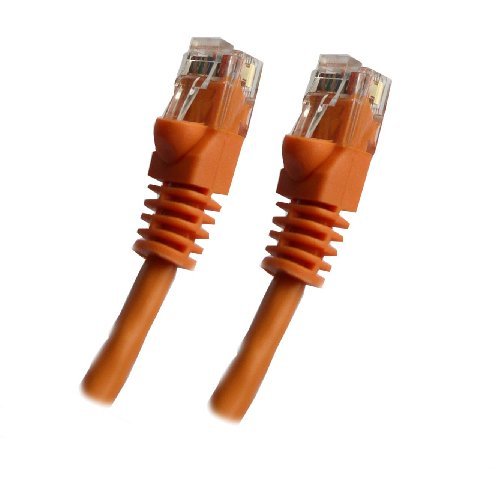 Orange Ethernet Network, Patch Cable, Molded