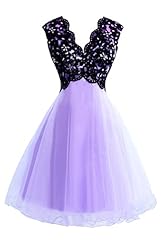 V-neck Tulle Short Open-Back Crystals Lace Pleated Crystal Beaded Sheer  Sleeveless  Ball Gown Homecoming Dress/Prom Dress/Wedding Dress/Mini Dress 