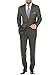 Salvatore Exte Men's Modern Two Button 2 piece Suit Jacket with Pant Striped