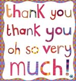 Pack of 8 Contemporary Thank You Cards