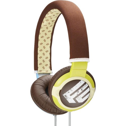 41jpNZr9MpL Sony PIIQ Smooth Headphones Brown/ Yellow (MDR PQ2/Z)