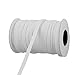 uxcell Polyester Sewing Tool Stretchy Elastic Band Spool Rope 29.5 Yards x 0.2 Inch White