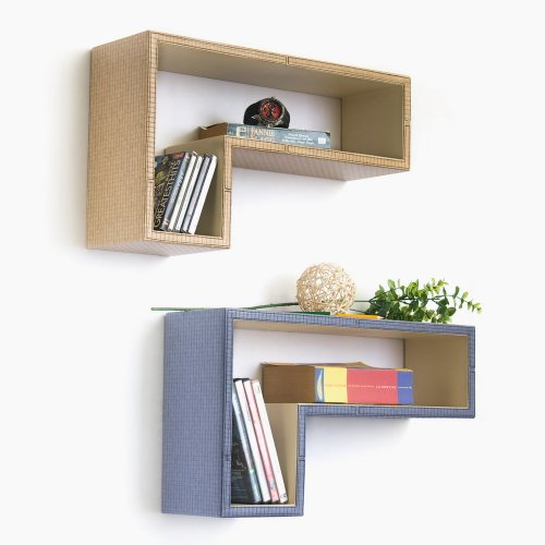 Trista - [Childhood Anecdotes] Pair of L Shaped Wall Shelf / Bookshelf / Floating Shelf(Set of 2)