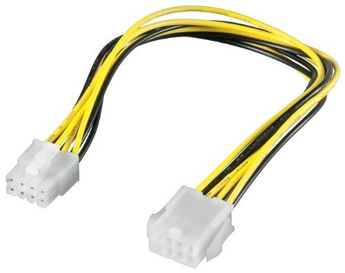 Wentronic 51361 Internes Stromkabel (8 Pin Stecker-Buchse) 0,28m schwarz Preisvergleich