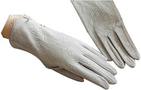 Shineray-Multicolor Elbow Short Sexy Lace Uv Protection Sun Block Dressing Driving Wedding Gloves Sleeves with Bows,Grey