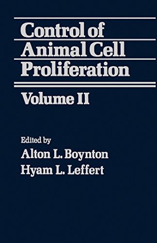 Control of Animal Cell Proliferation: Volume II: v. 2