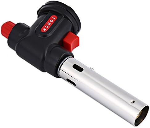 Colleer WS-504C Multi-purpose Torch, Micro Torch Butane Lighter, Black - For Camping Welding Flamethrower BBQ Outdoor (WS-504C)
