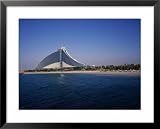 jumeirah beach dubai Jumeirah Beach Hotel, Dubai, United Arab Emirates Framed Art Poster Print, 31x25